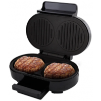 Grill Britânia Burger Preto e Inox 066701124 2 Hamburguer 110V