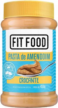 Pasta de Amendoim Crocante Fit Food 450g