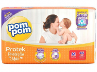 Fralda Pom Pom Protek Proteção de Mãe Mega – M 46 Unidades – Magazine