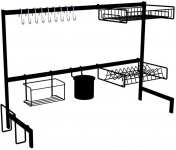 Cozinha Suspensa Modular Autosustentável Escorredor 20 Peças