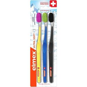 Escova Dental Elmex Ultra Soft 3 Unidades
