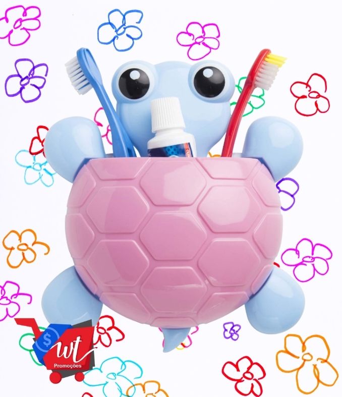 Porta Acessorio Infantil com Ventosas Tartaruga, Marco Boni, Sortida