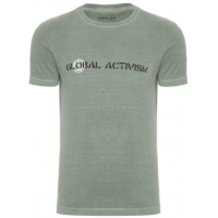T-Shirt Masculina Stone Vintage Global Activism - Osklen - Verde