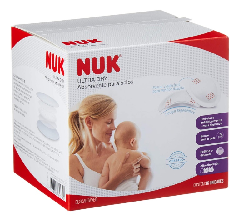 Absorvente De Seio Ultra Dry 36 Unidades- NUK, Branco