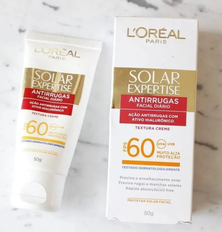 Protetor Solar Facial FPS 60 50g, L’Oréal Paris
