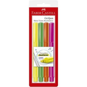 Caneta Marca Texto Faber-Castell Grifpen MT/ESZF - 4 Cores