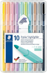 Marcador de Texto – Staedtler Triplus 362 CSB10 – 10 Cores Pastel