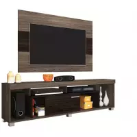 Rack para TV até 65” com Painel até 50” - 1 Porta de Correr Madetec Tomaz