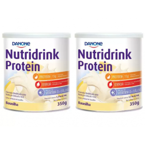 Kit Suplemento Nutricional Adulto - Nutridrink Protein Baunilha 350g 2 Unidades