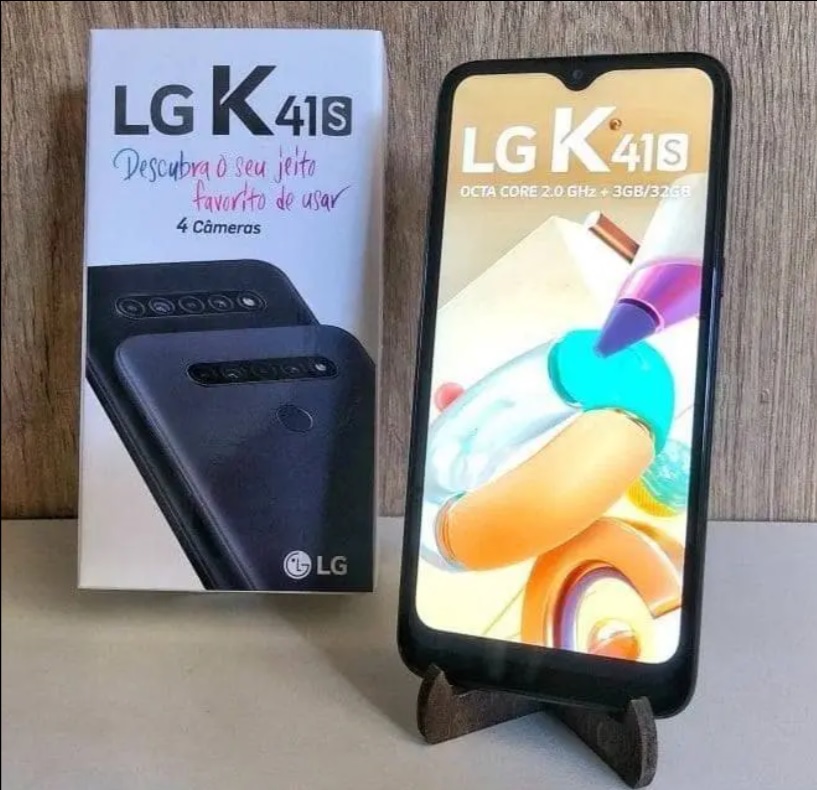 Smartphone LG K41S 32GB, RAM de 3GB, Tela de 6,5” V- Notch, Câmera Quádrupla e Processador Octa-Core 2.0, Titanium