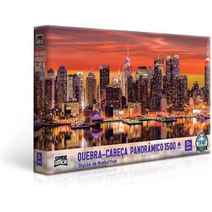 Quebra Cabeça 1500 Peças Skyline de Manhatthan - Toyster Brinquedos