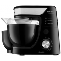 Batedeira Planetária Mondial Preto e Inox 700W Premium 12 Velocidades