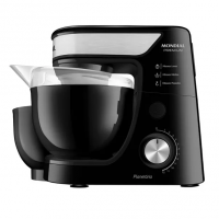 Batedeira Planetária Mondial Preto e Inox 700W - Premium 12 Velocidades