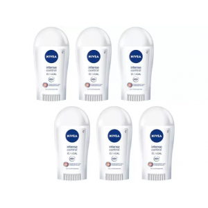 Kit Desodorante Nivea Clinical Intense Control - Barra Antitranspirante Feminino 42g 6 Unidades