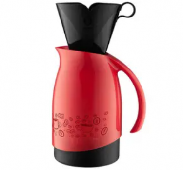 Bule de Chá e Café Térmico Vermelho – com Filtro de Café 700ml Sanremo Cuidar