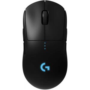 Mouse Gamer Sem Fio Logitech G PRO Wireless com Tecnologia LIGHTSPEED - RGB LIGHTSYNC - Design Ambidestro - 6 Botões Programáveis