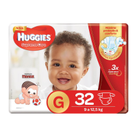 Fralda Huggies Turma da Mônica Supreme Care Mega G - 32 Unidades