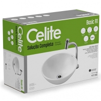 Kit Cuba De Apoio R1, 35 Cm, Com Torneira Bica Alta, 40cm, e Complementos De Instalação  - Celite