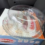 Boleira de Vidro Redonda com Tampa de Acrílico – Ruvolo Bari 32cm