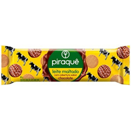6 Pacotes Biscoito Leite Maltado Cobertura Chocolate Piraquê Pacote 80g na Amazon