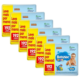 6 Pacotes Lenços Umedecidos Babysec Galinha Pintadinha Ultrafresh - 192 Unidades (Total 1152 unidades) na Extra