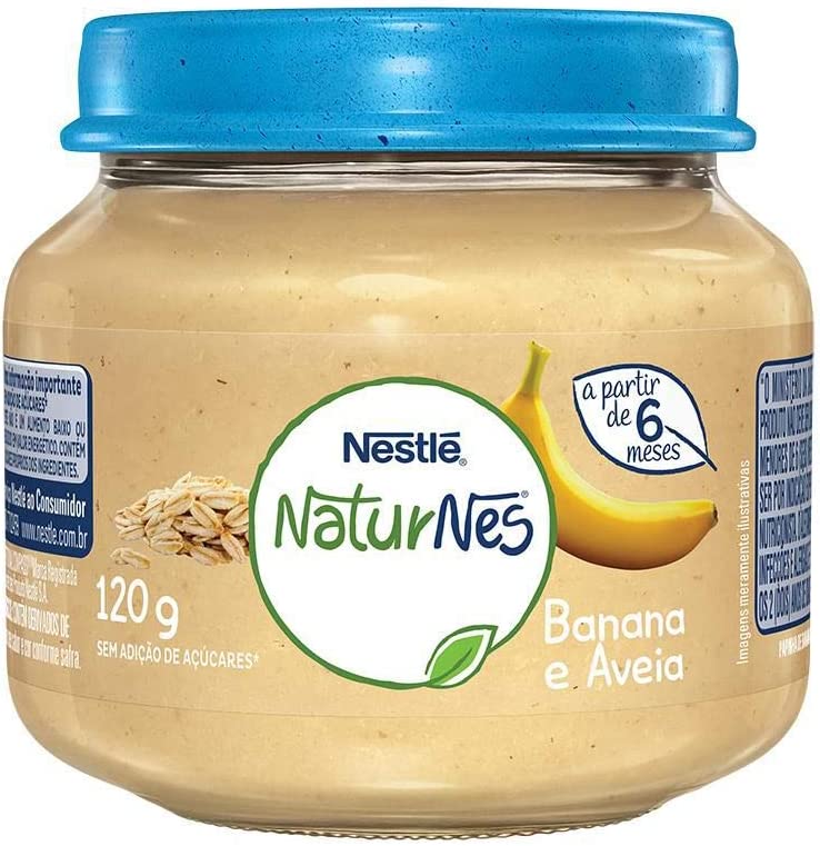 6 Unidades – Papinha Banana com Aveia Nestlé 120g na Amazon