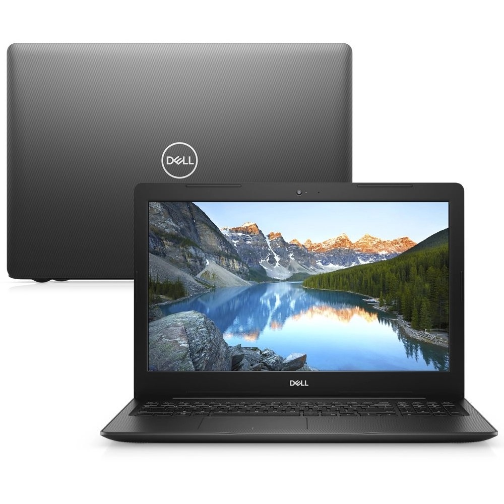 Notebook Dell Inspiron 3583-MS45P 15.6″ 8ª Geração Intel Core i3 4GB 128GB SSD Windows 10 McAfee Preto