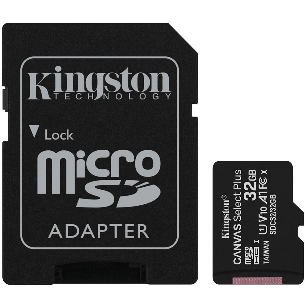 Карта памяти kingston canvas select plus microsd