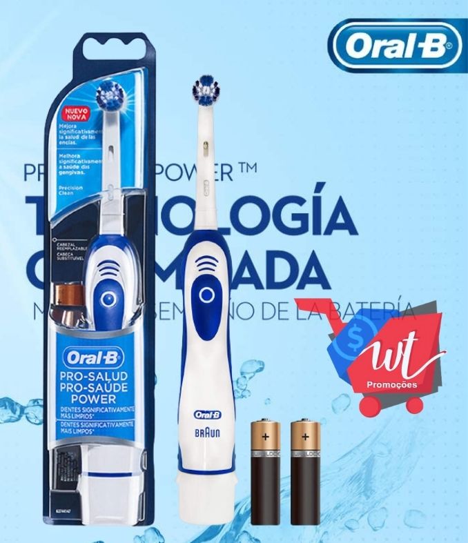 Escova Dental Elétrica Oral-B Pro-Saúde Power + Pilha Nanfeng , Oral-B