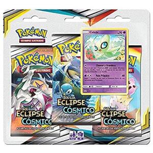 Triple Pack Pokémon Celebi Sol e Lua 12 Eclipse Cósmico