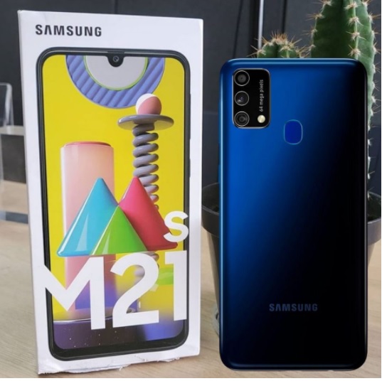 Smartphone Samsung Galaxy M21s 64GB Preto 4G – Octa-Core 4GB RAM 6,4” Câm. Tripla + Selfie 32MP
