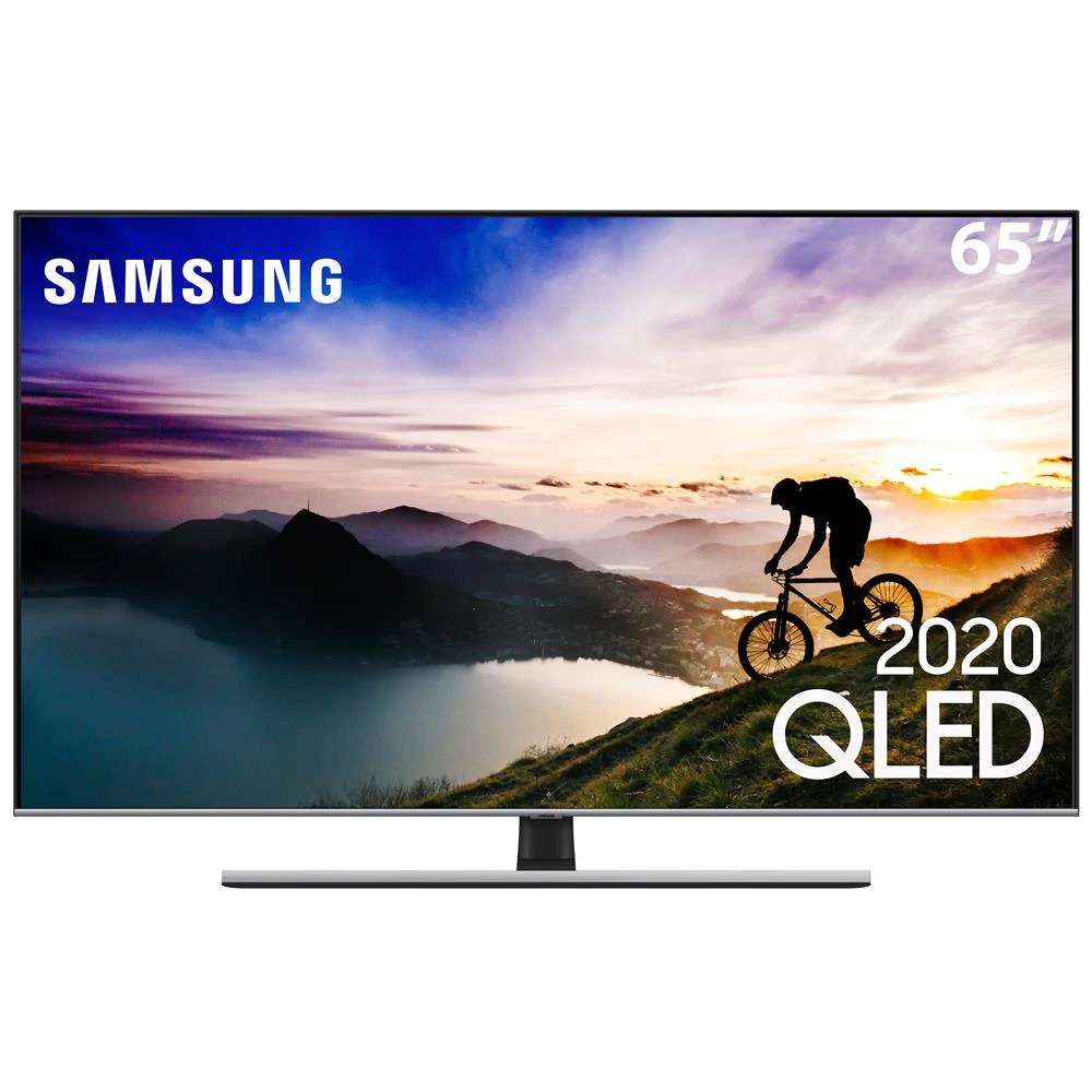 Smart TV QLED 65″ 4K Samsung 65Q70T Pontos Quânticos, HDR, Borda Infinita, Alexa Built in, Modo Ambiente 3.0, Controle Único, Visual Livre de Cabos