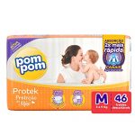 Fralda PomPom Protek Proteção de Mãe Mega – M 46 uni