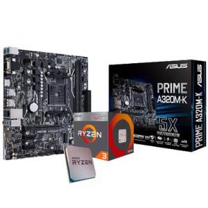 Kit Upgrade Skill Gamer AMD Ryzen 3 3200G Placa mãe ASUS PRIME A320M-K/BR