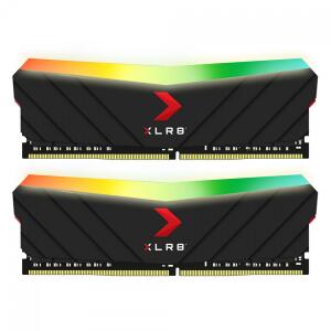 Memória DDR4 PNY XLR8 RGB Gaming 32GB (2x16GB) 3200MHZ MD32GK2D4320016XRGB