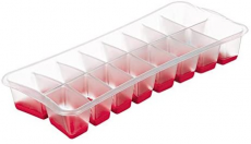 Forma de Gelo Flexível Plástico Sanremo Polipropileno e Elastômero TPE Vermelho