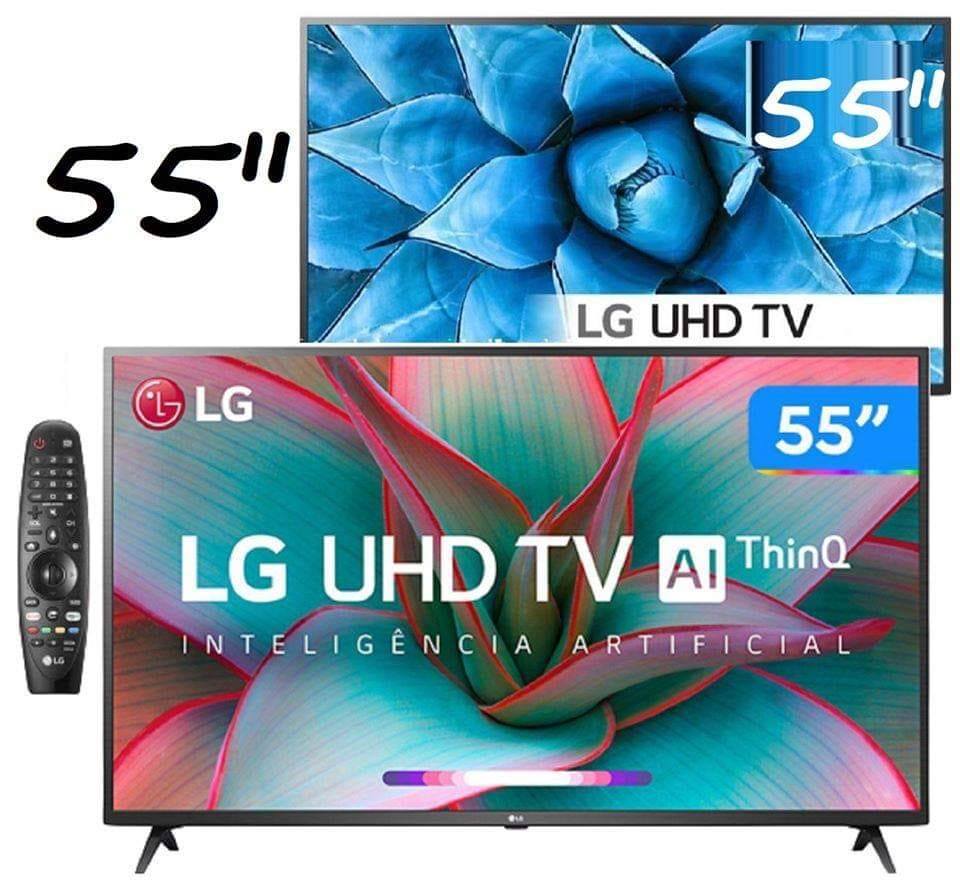 Smart TV 55″ LG 55UN731C 4K UHD 3 HDMI 2 USB Wi-Fi Assitente Virtual Bluetooth