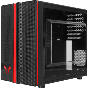 Gabinete Gamer Riotoro Small Mini Tower Black Sem Fonte Com 1 Fan CR1088