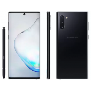 Smartphone Samsung Galaxy Note 10 256GB Preto 4G - 8GB RAM 6,3” Câm. Tripla + Câm. Selfie 10MP