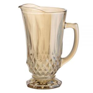 Jarra De Vidro Sodo Cálcico Roberta Ambar 1,25L Lyor - 7875