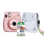 Kit Câmera Instax Mini 11 Fujifilm do Brasil – Rosa Bolsa