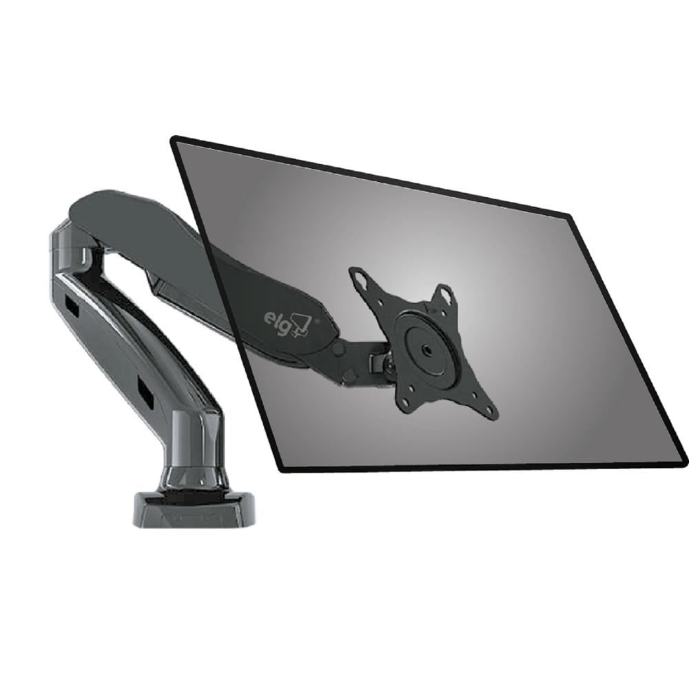 ELG F80N – Suporte para Monitor de Mesa, Preto