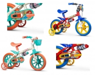 Bicicleta Infantil Aro 12 Com Rodinhas Menino Fireman – Nathor
