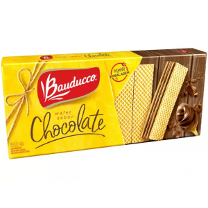 Biscoito Recheado Chocolate Wafer Bauducco 140g