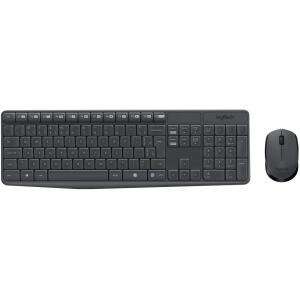 Combo Teclado e Mouse sem fio Logitech MK235 com Conexão USB - Pilhas Inclusas e Layout ABNT2