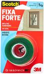 Fita Dupla Face 3M Scotch Fixa Forte Transparente