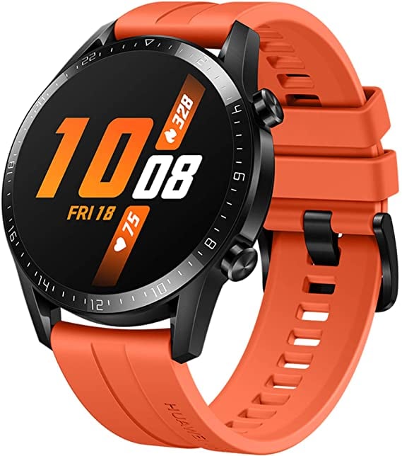 Smartwatch Huawei Watch GT 2  46mm  Laranja com Tela Amoled de 1.39″, Bluetooth, GPS, Sensor de Frequência Cardíaca e Resistente à Água