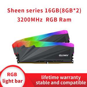 Memória RAM 3200 MHz 16GB(2x8) DDR4 RGB - Gloway Sheen
