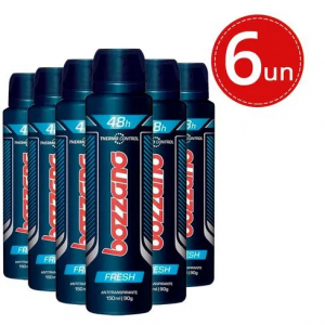 Kit Desodorante Aerosol Bozzano Fresh 90g - 6 Unidades