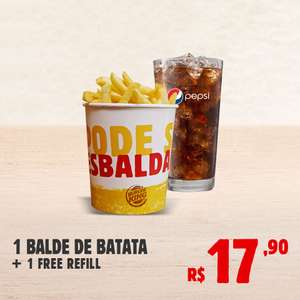 1 BALDE DE BATATA + 1 FREE REFILL